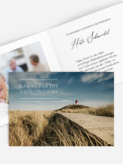 Trauerdanksagung Ostsee