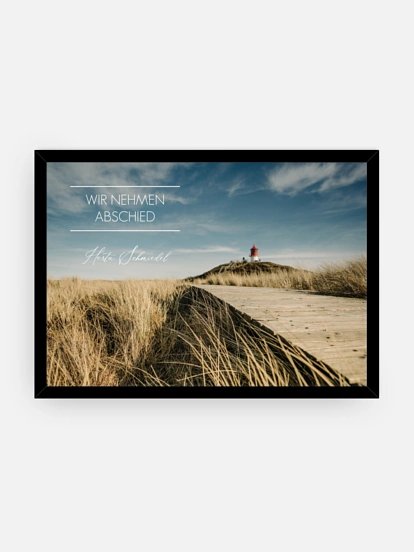 Wandbilder-Trauer Ostsee