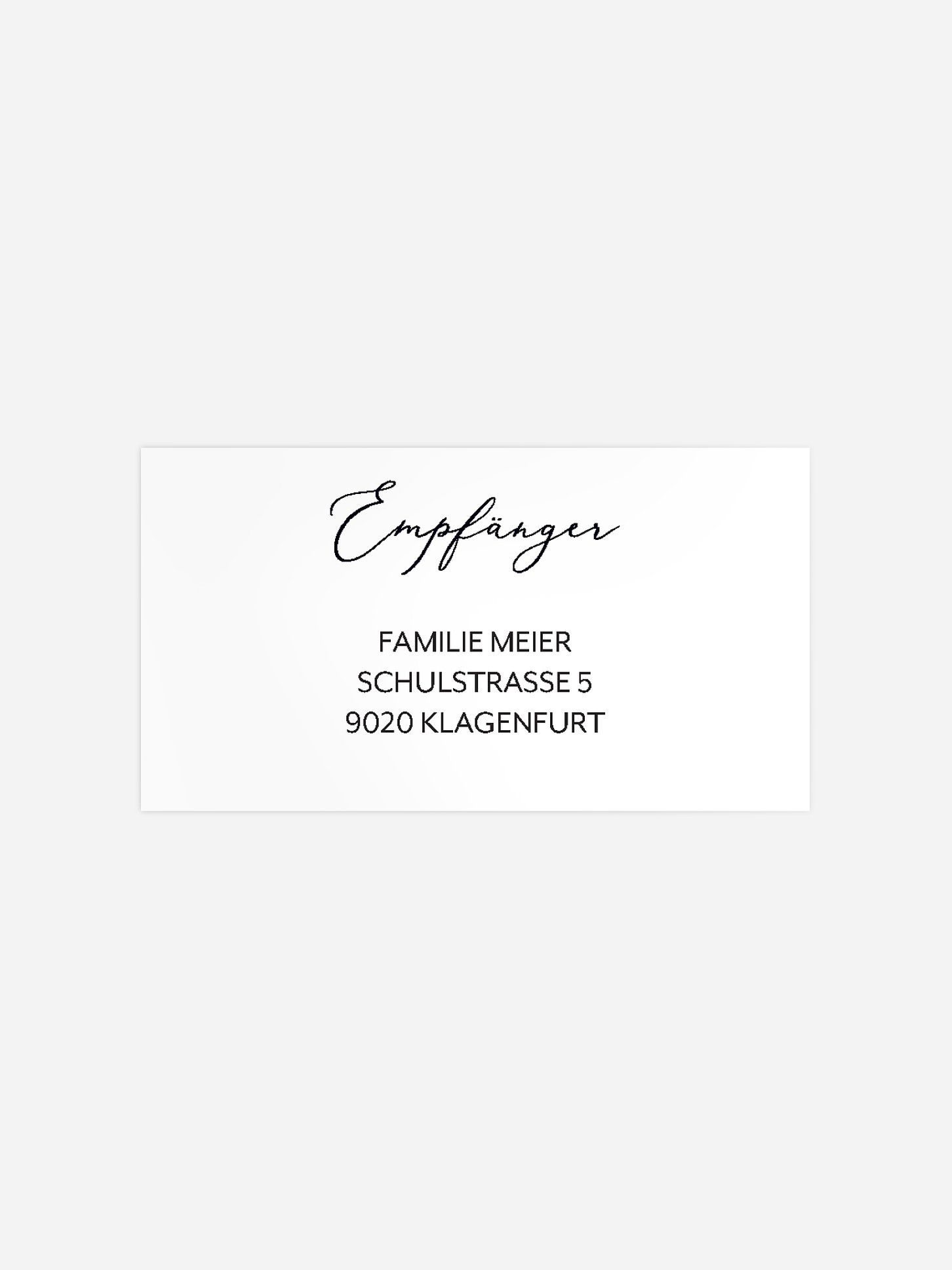 Empfängeraufkleber Trauer Lilie