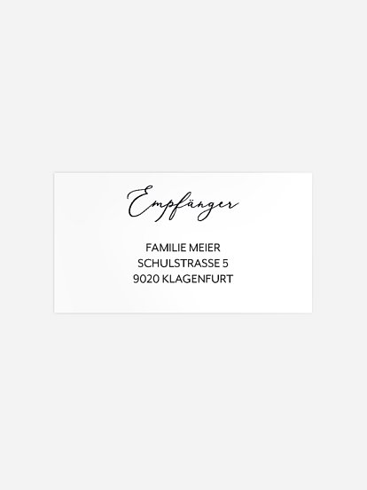 Empfängeraufkleber Trauer Lilie