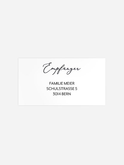 Empfängeraufkleber Trauer Lilie