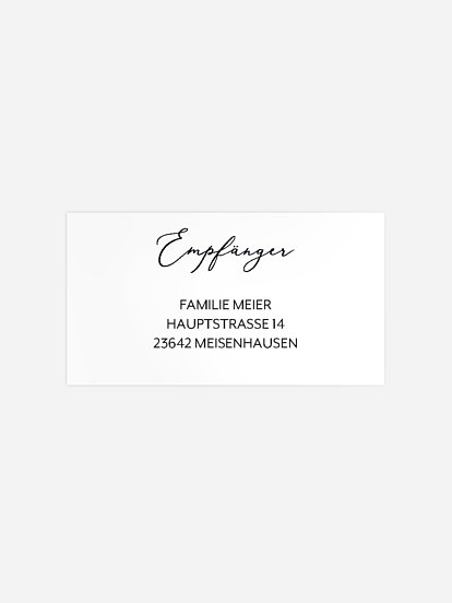 Empfängeraufkleber Trauer Lilie