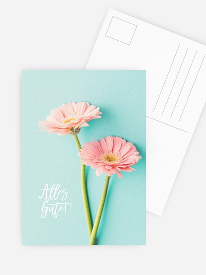 Grußkarte Happy Flower