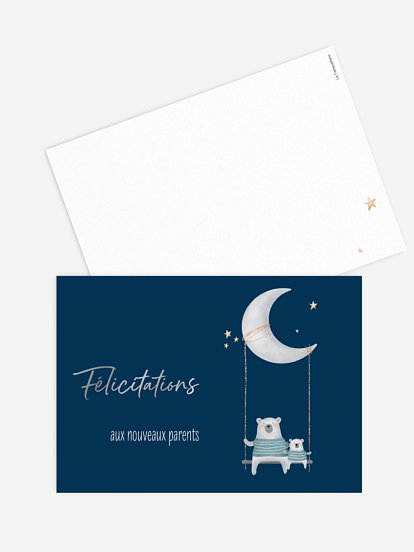 Carte de correspondance Jolie famille