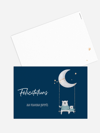 Carte de correspondance Jolie famille