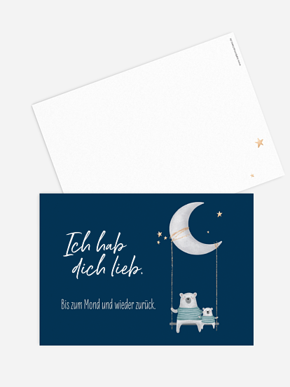 Grußkarte Hab dich lieb
