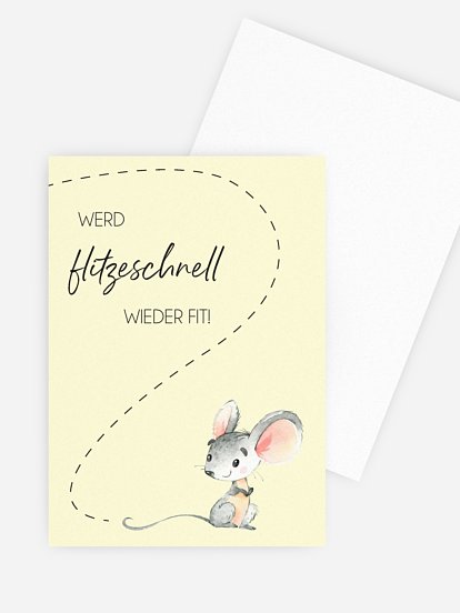 Grußkarte Mäusegrüße