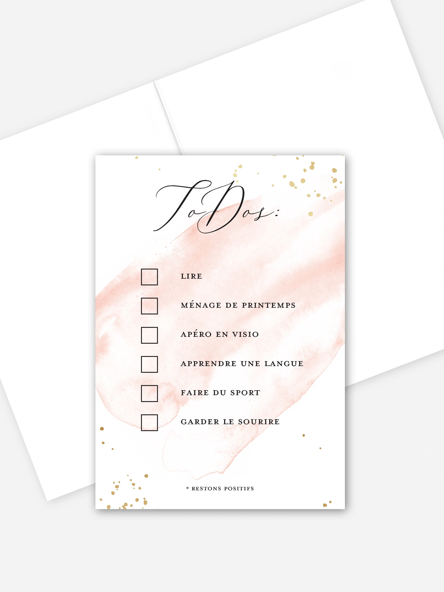 Carte de correspondance ToDos