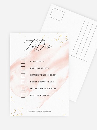 Grußkarte ToDos