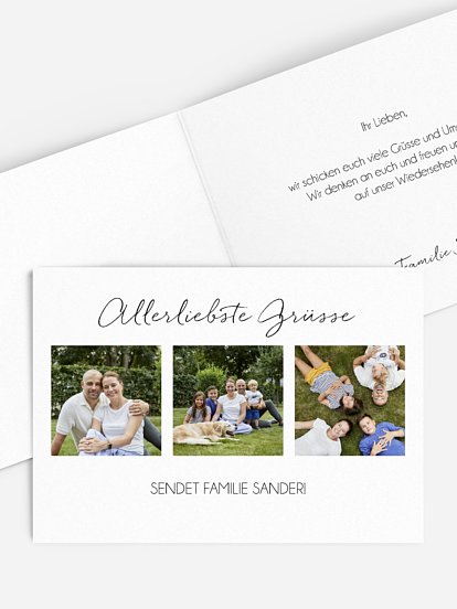 Grußkarte Fotovielfalt