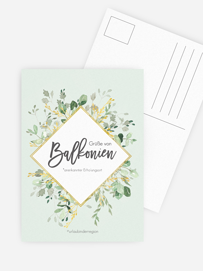 Grußkarte Balkonien