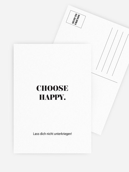 Grußkarte Choose Happy