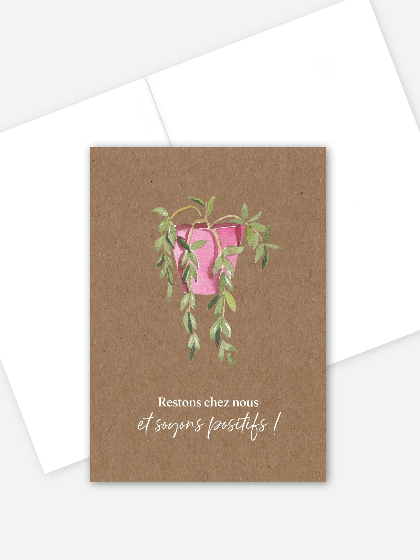 Carte de correspondance Happy Plant