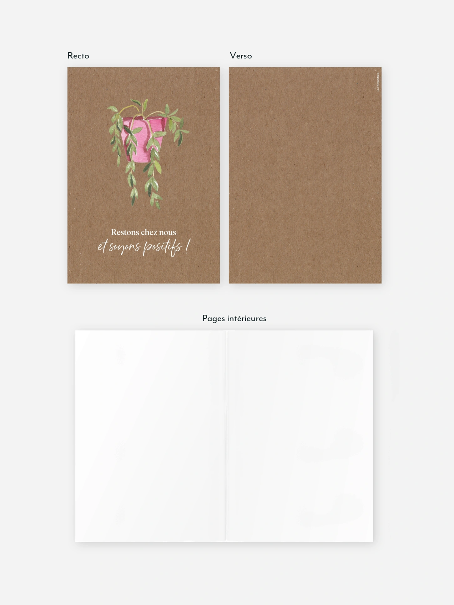 Carte de correspondance Happy Plant
