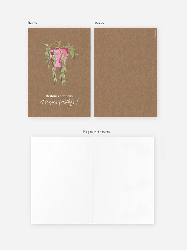 Carte de correspondance Happy Plant