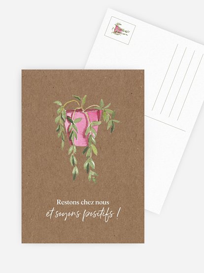 Carte de correspondance Happy Plant
