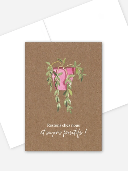 Carte de correspondance Happy Plant