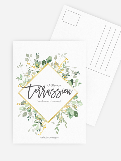 Grußkarte Terrassien