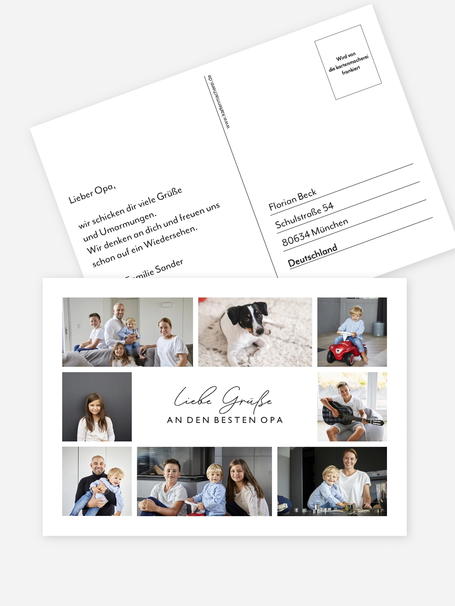 Postkarte Direktversand Zusammenhalt