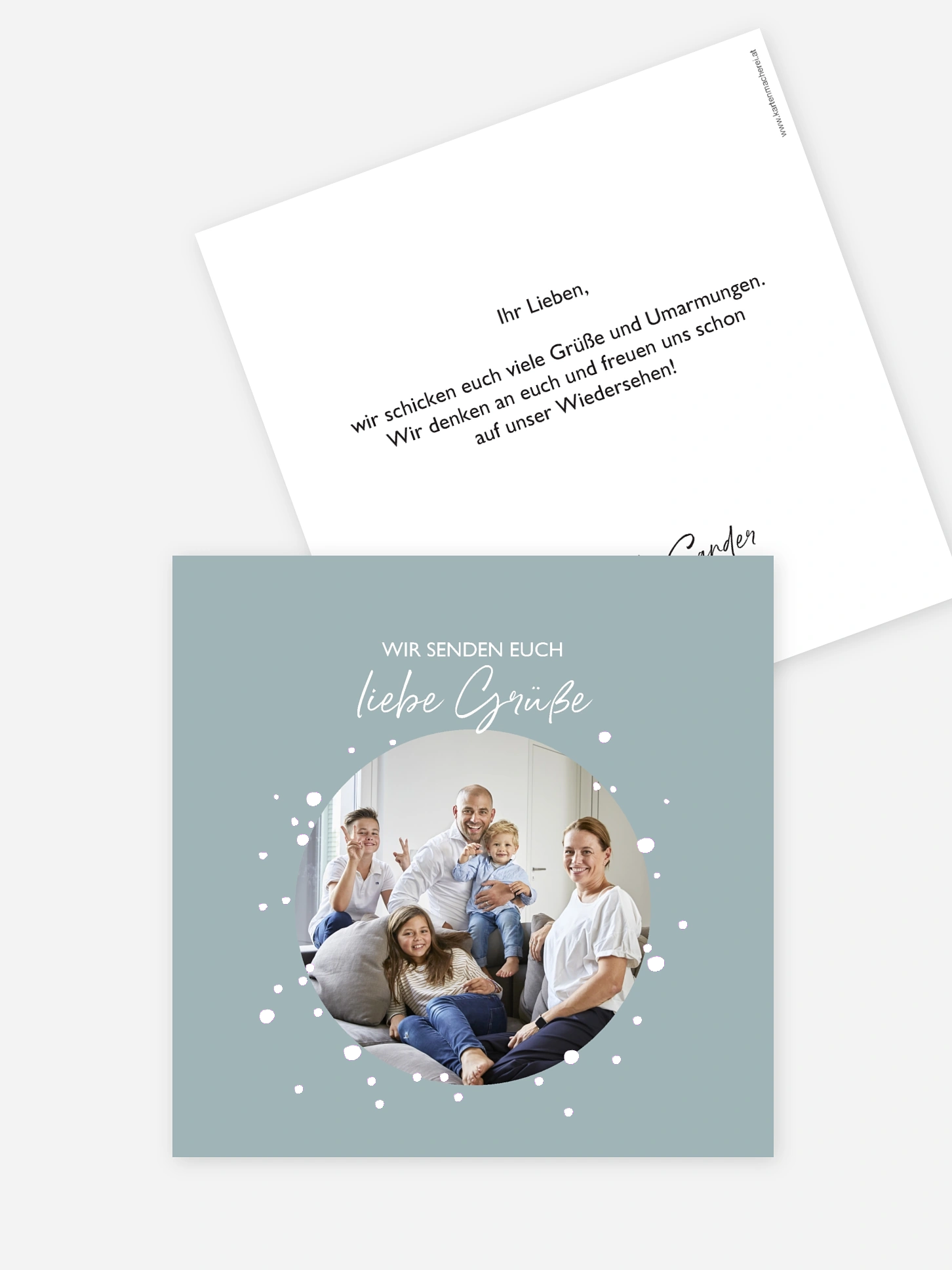 Grußkarte Familienkreis