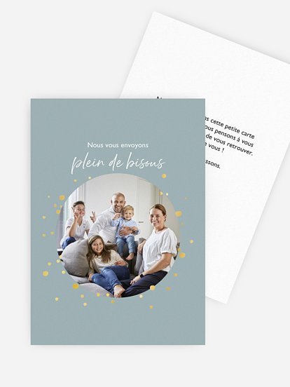 Carte de correspondance La famille