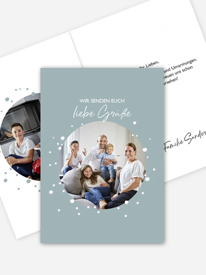 Grußkarte Familienkreis