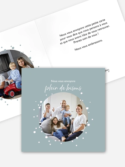 Carte de correspondance La famille