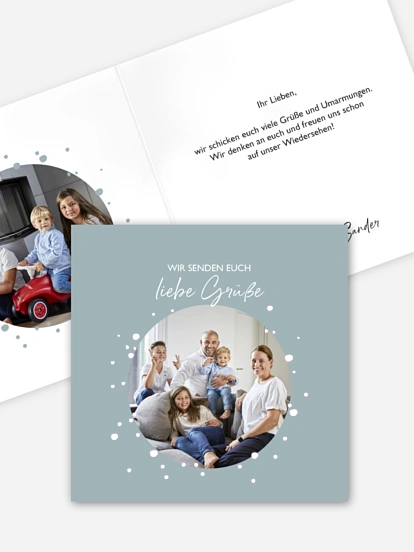 Grußkarte Familienkreis