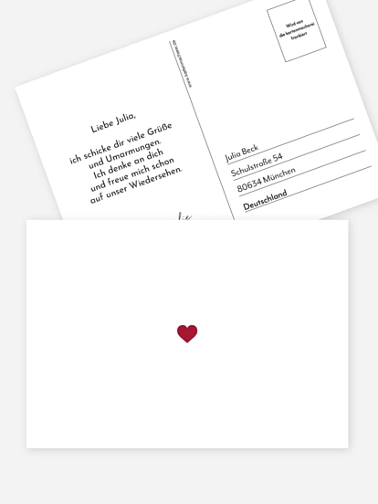 Postkarte Direktversand Hearting