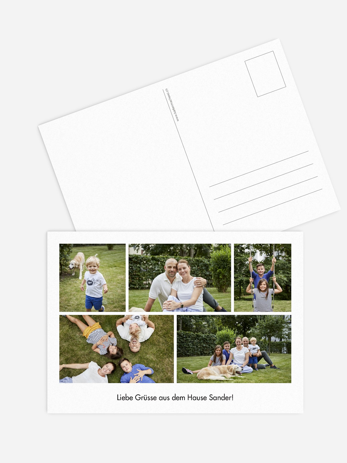 Grußkarte Bilder Mosaik