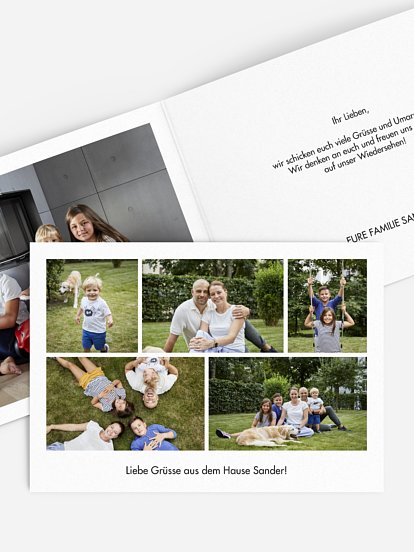 Grußkarte Bilder Mosaik