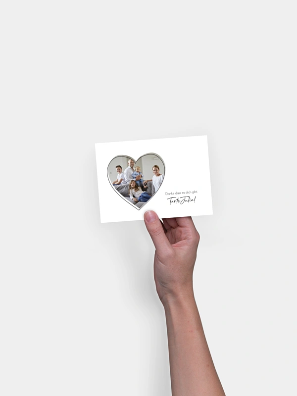 Postkarte Direktversand Familienherz
