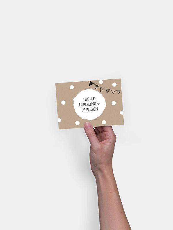 Postkarte Direktversand Hallo Lieblingsmensch