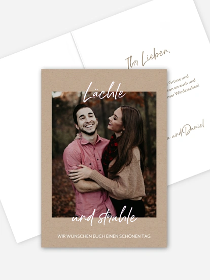 Grußkarte Smile & Shine