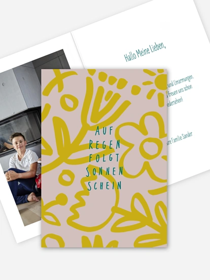 Grußkarte Sonnenschein