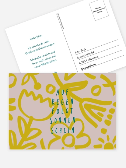 Postkarte Direktversand Sonnenschein