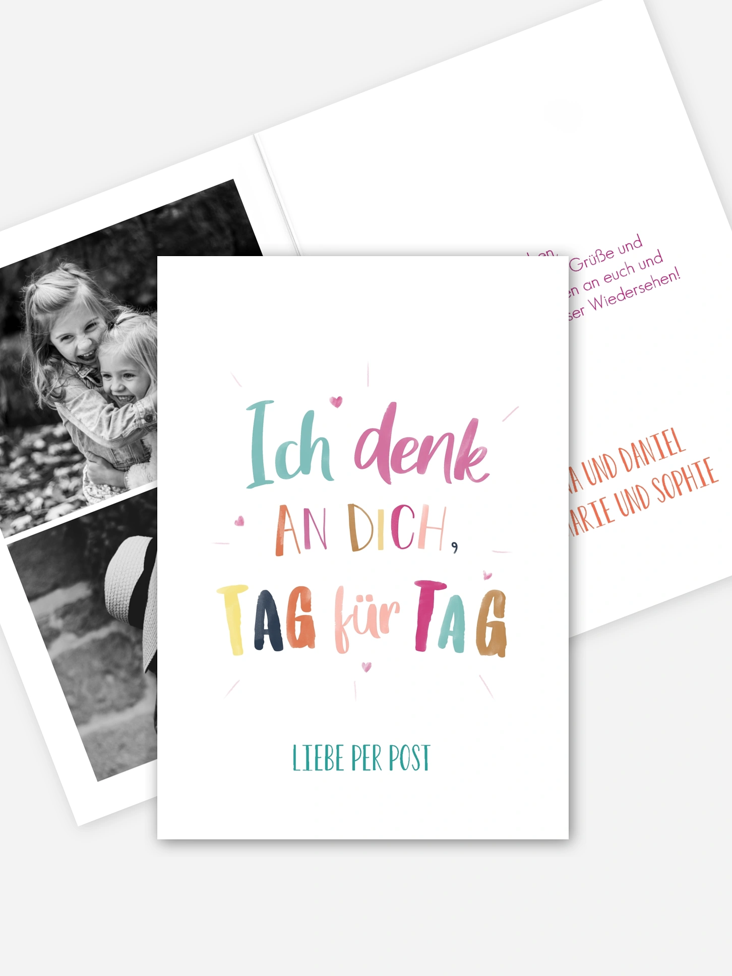 Grußkarte Tag für Tag