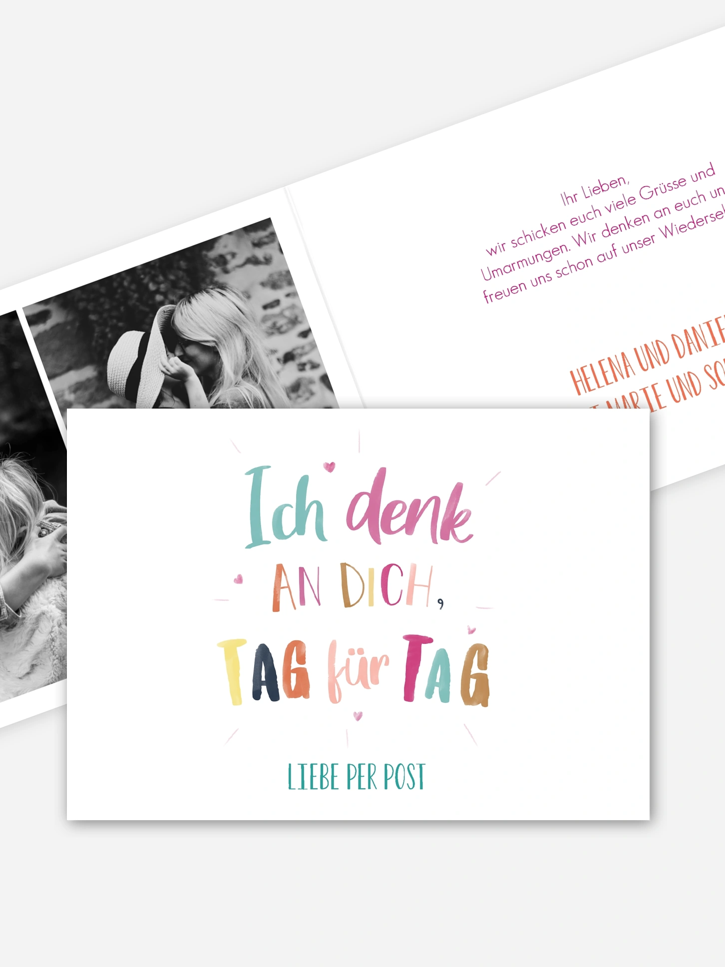 Grußkarte Tag für Tag
