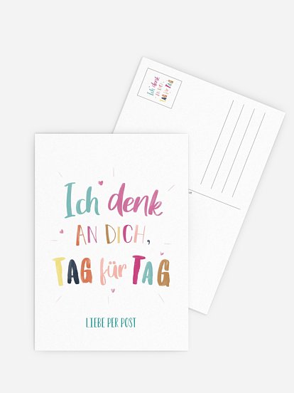 Grußkarte Tag für Tag