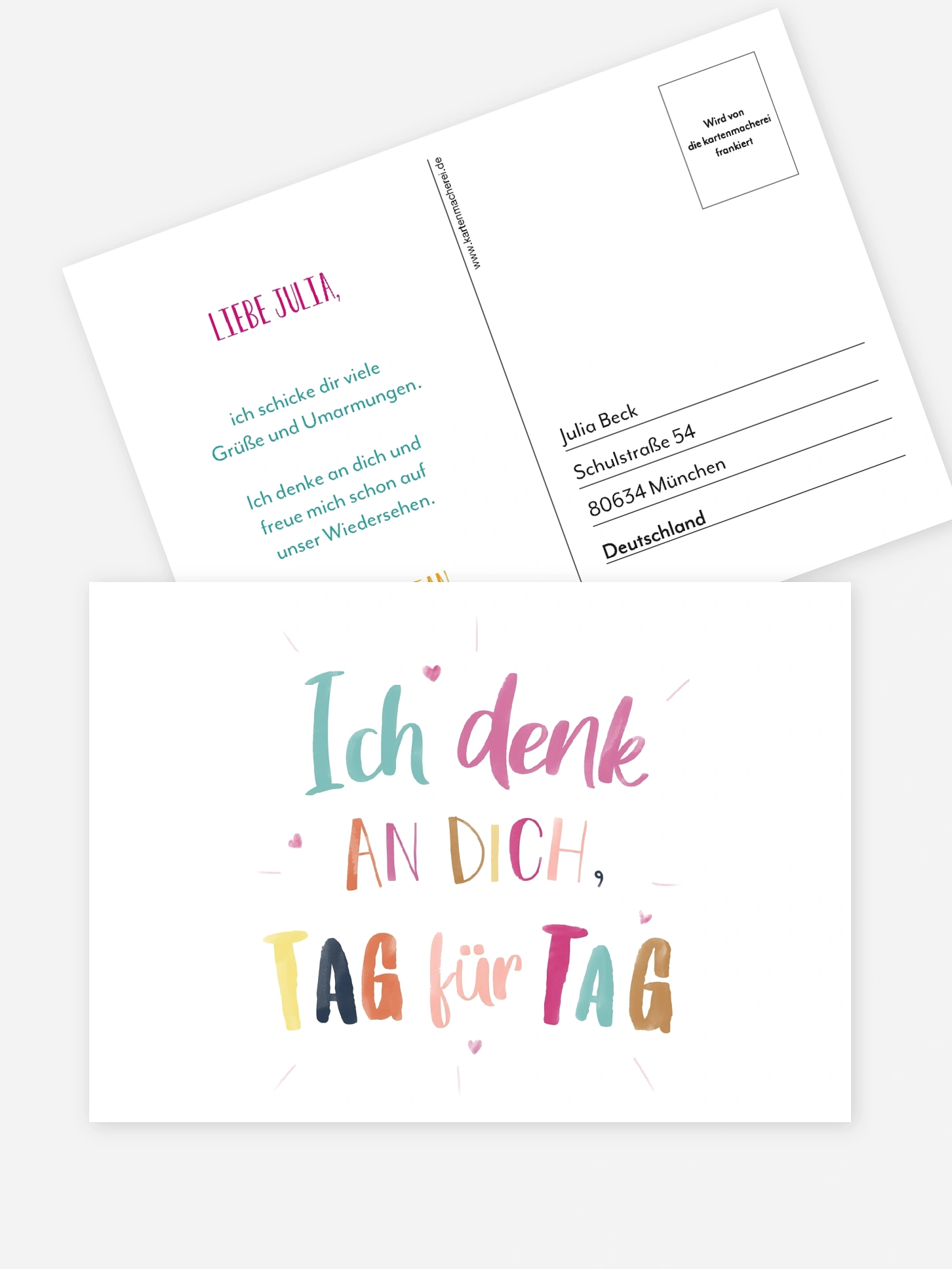 Postkarte Direktversand Tag für Tag