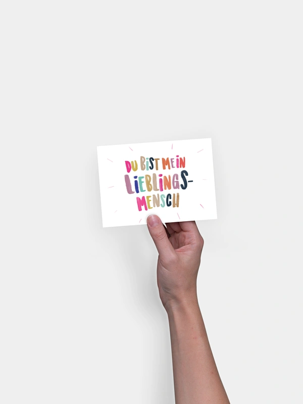 Postkarte Direktversand Herzensmensch