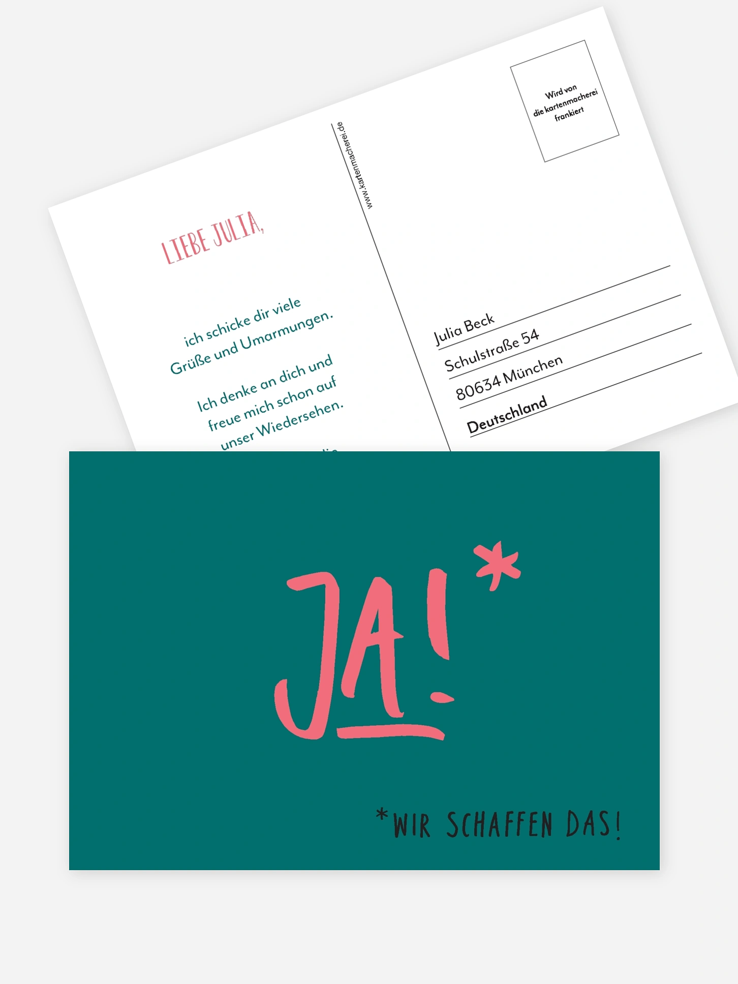 Postkarte Direktversand Ja!