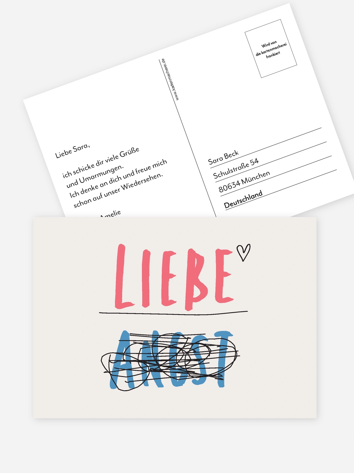 Postkarte Direktversand Liebespost