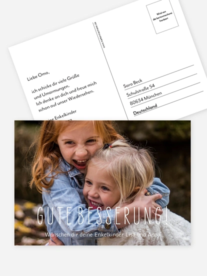 Postkarte Direktversand Pass auf dich auf