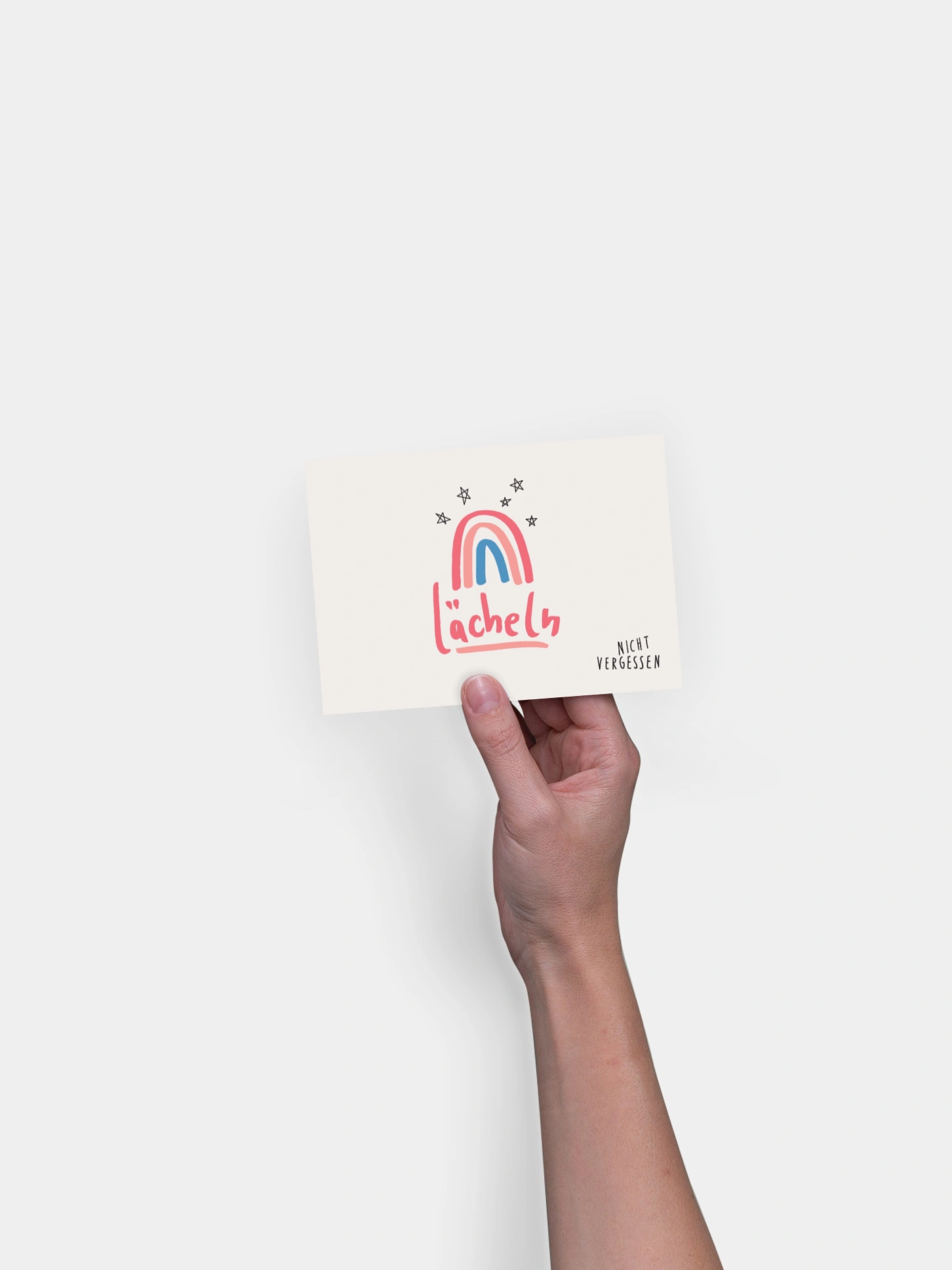 Postkarte Direktversand Lächeln nicht vergessen