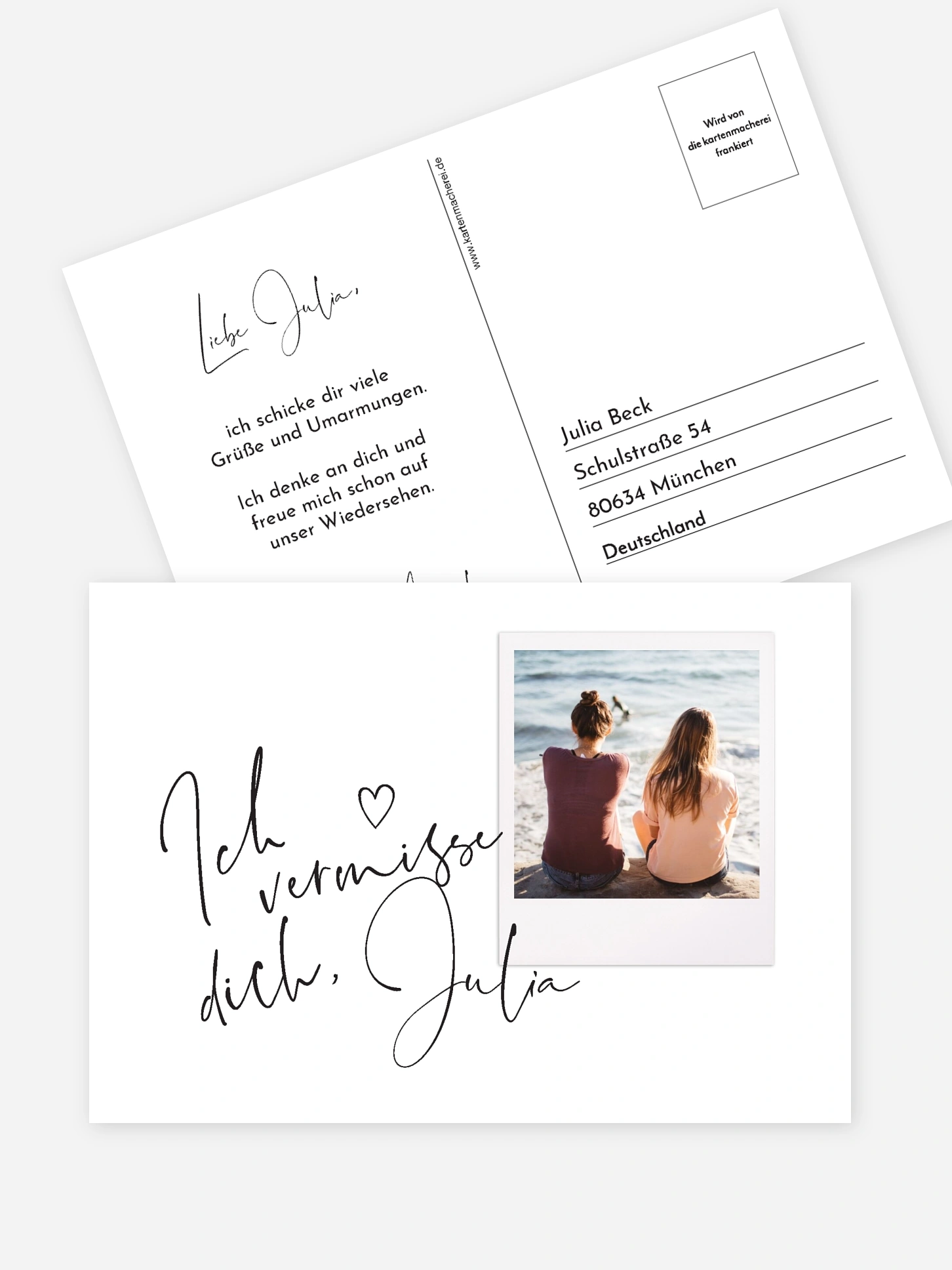 Postkarte Direktversand Sehnsucht