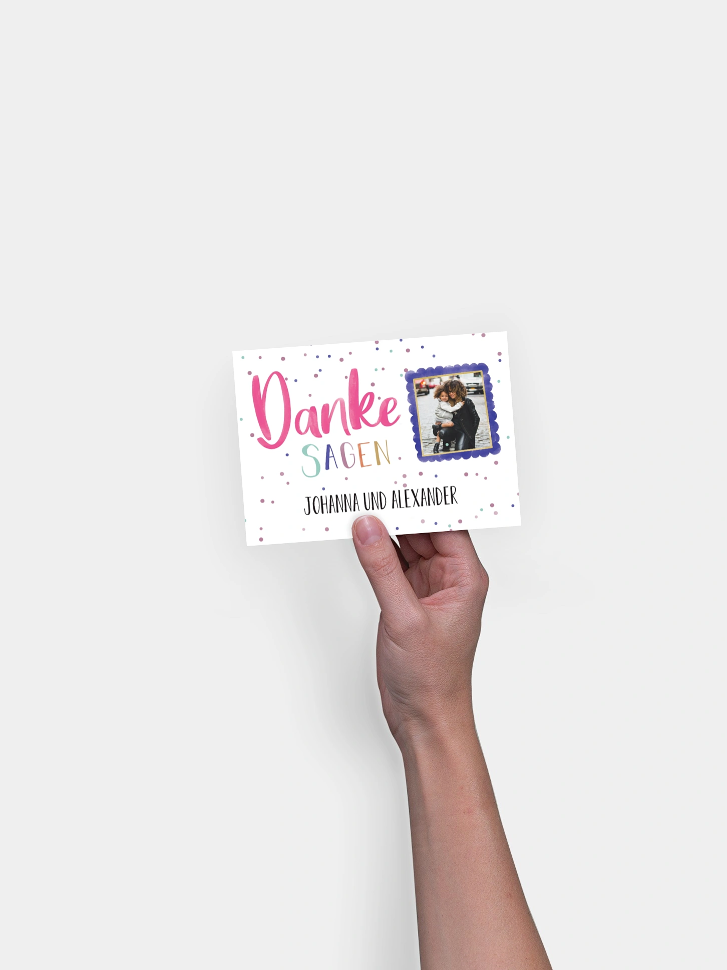 Postkarte Direktversand Danke sagen