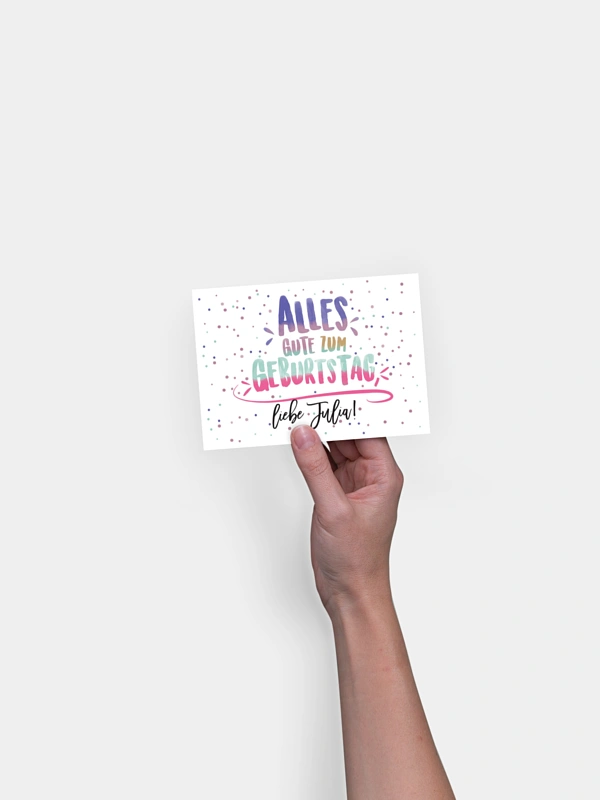Postkarte Direktversand Geburtstagswünsche