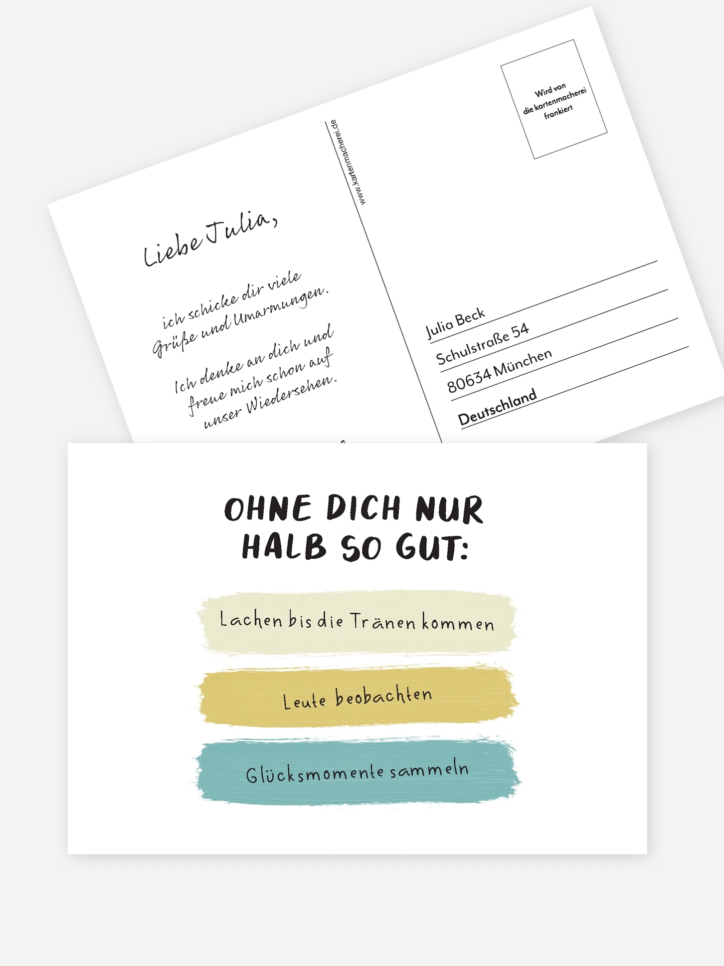 Postkarte Direktversand Nicht ohne Dich