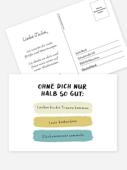 Postkarte Direktversand Nicht ohne Dich